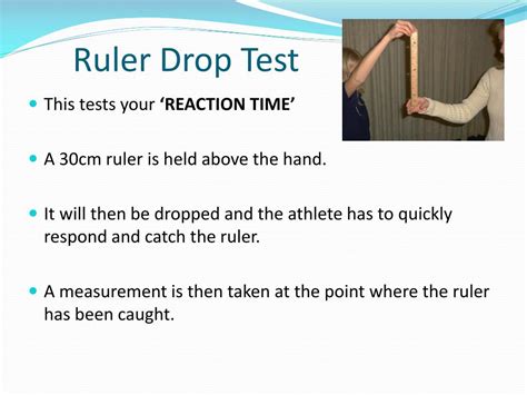 reaction time ruler drop test normative data|ruler drop method reaction time.